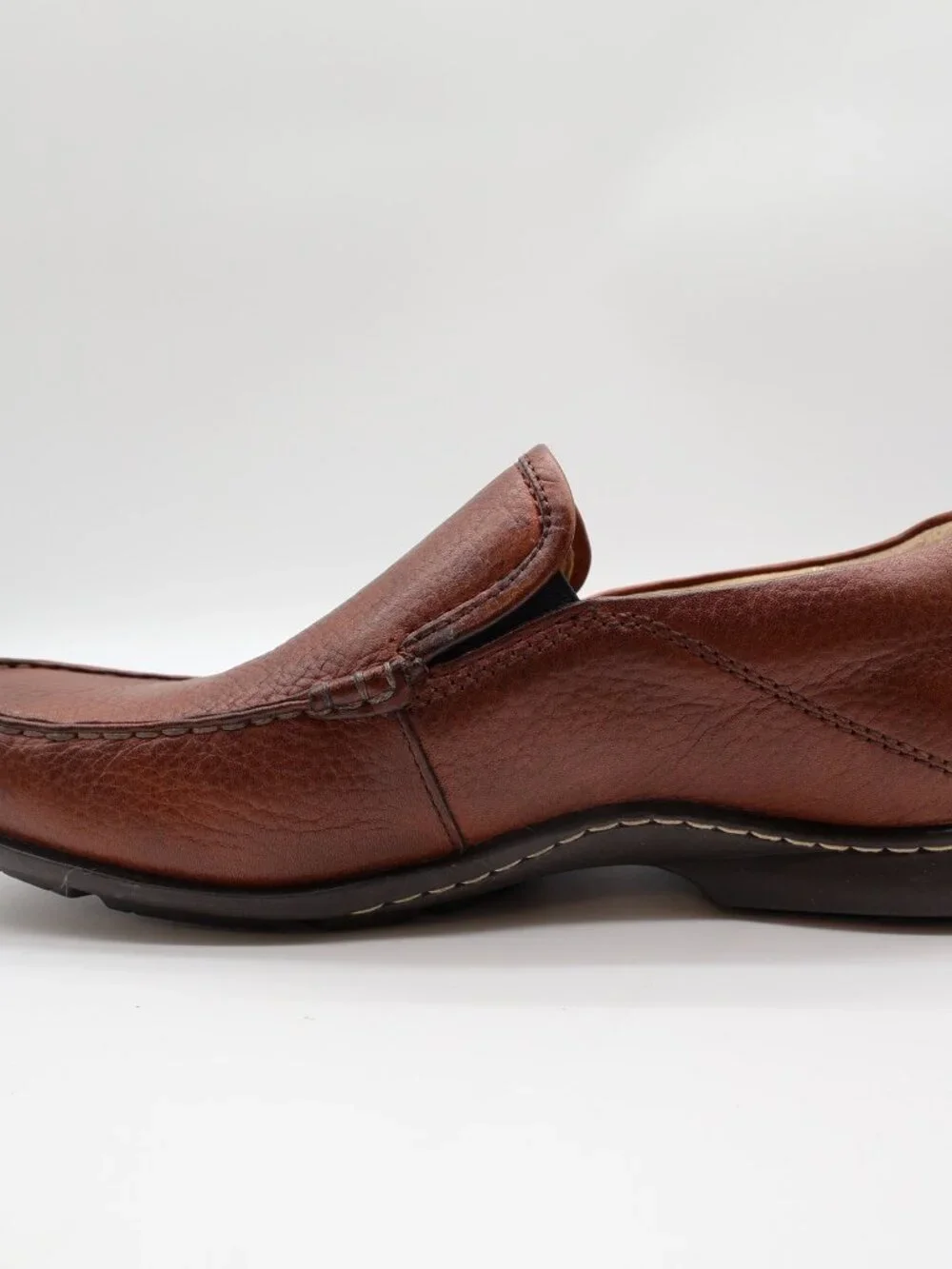 Hush Puppies GT Loafers Mens 9W Red Brown Leather Slip On Bounce H12466